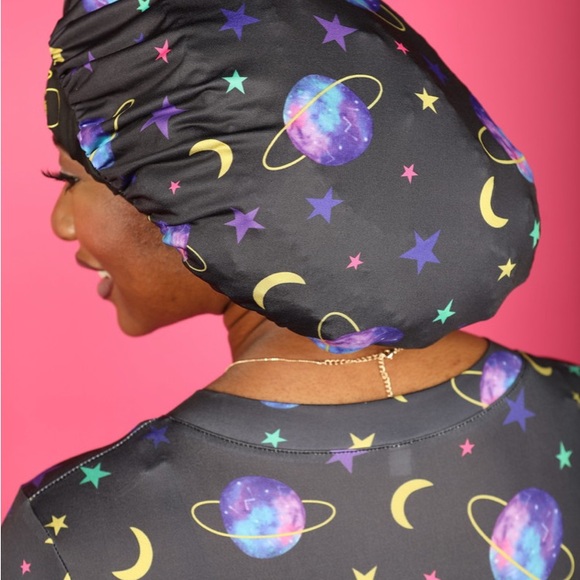 NEW Colorful Black Star and Moon Pajama Set - Picture 4 of 10